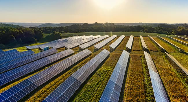 Energy Transition service, solar farm